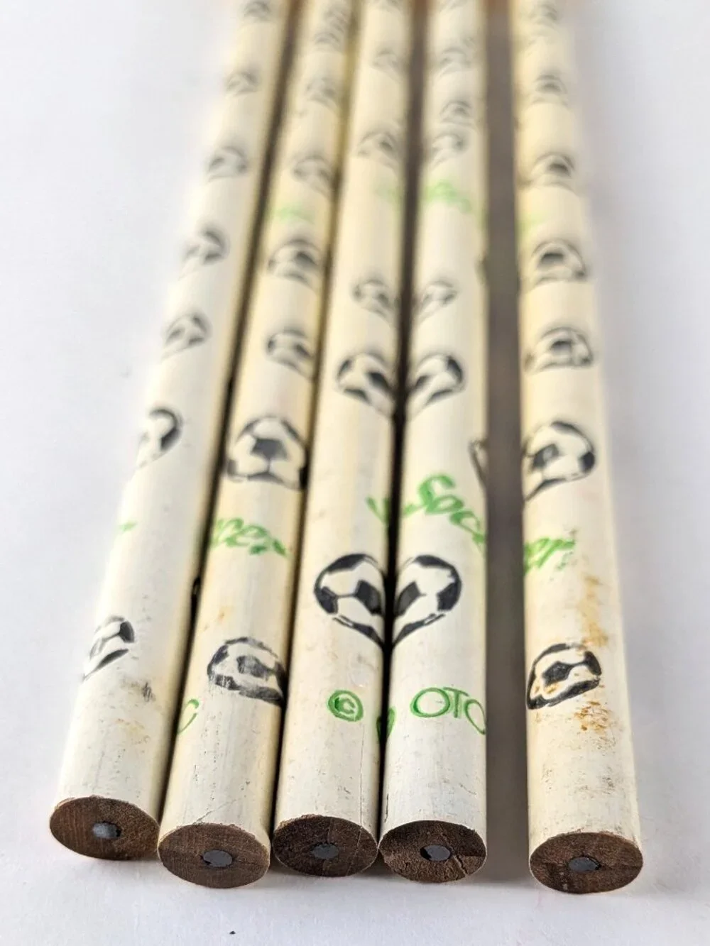 Vintage 90s Soccer Pencil Lot x5